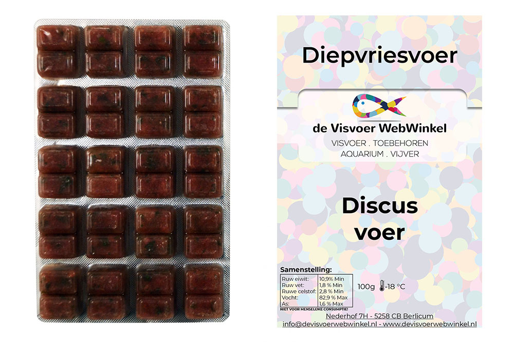 Discus voer diepvriesvoer 100g blister
