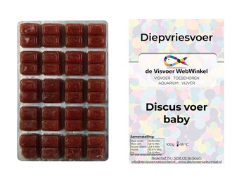 Discus voer baby diepvriesvoer 100g blister