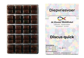 Discus quick (met extra vitamines) diepvriesvoer 100g blister