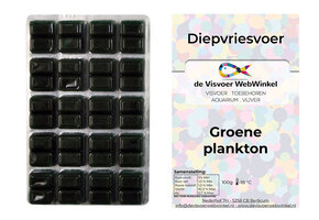 Groene plankton diepvriesvoer 100g blister