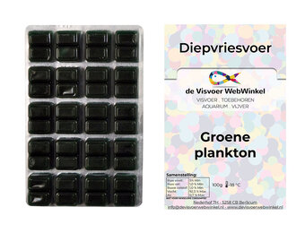Groene plankton diepvriesvoer 100g blister