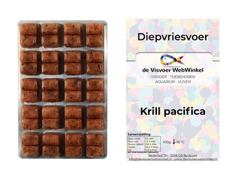 Krill pacifica diepvriesvoer 100g blister