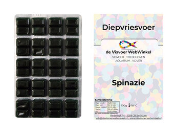 Spinazie diepvriesvoer 100g blister