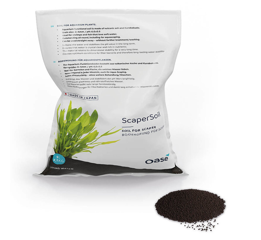 Oase ScaperLine aquasoil zwart