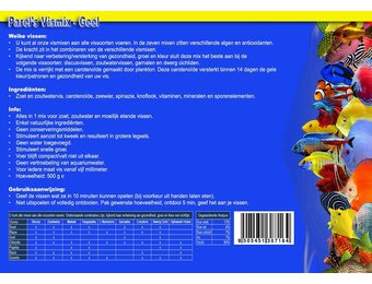 Parels Vismix Geel 500 gram - diepvriesvoer