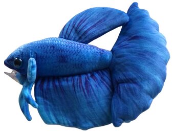 GreenPleco knuffel - Betta blauw