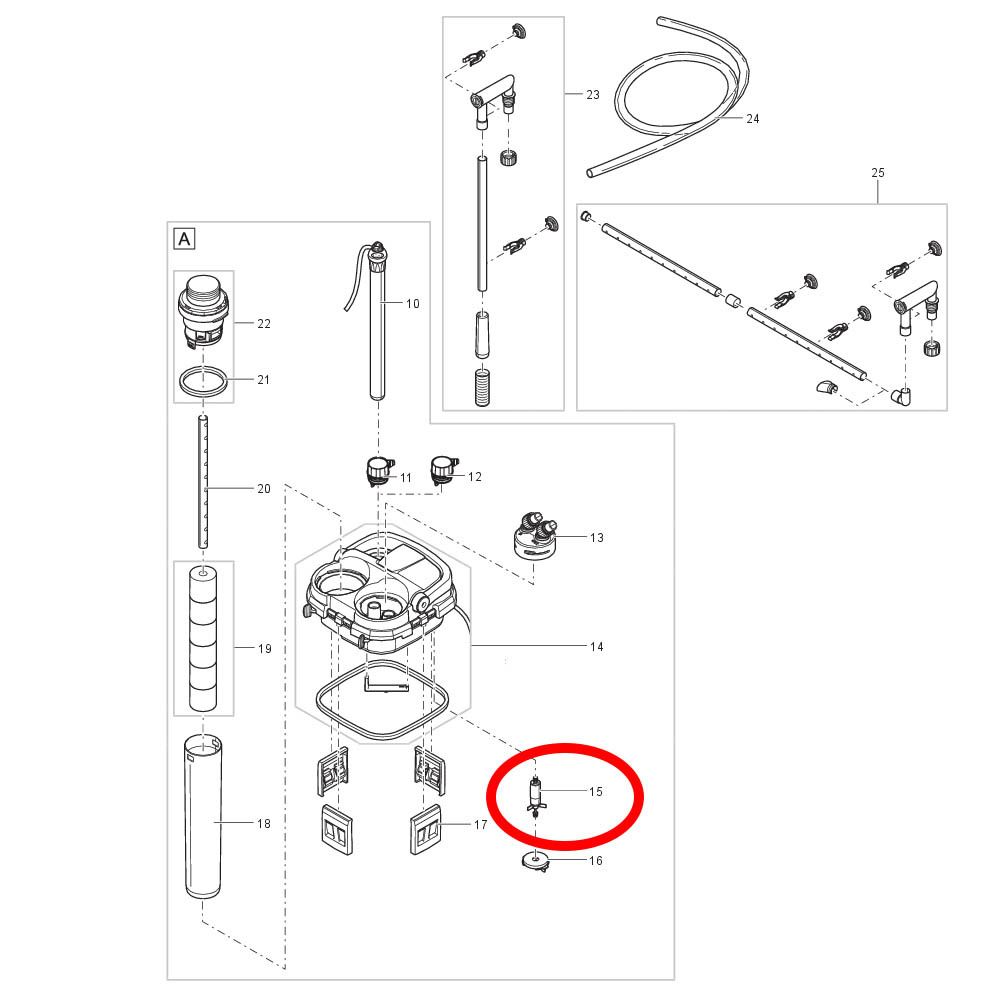Oase vervang rotor BioMaster 850