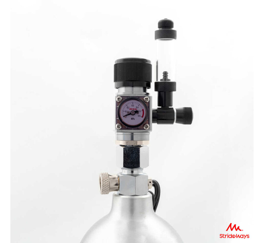 Strideways CO2 Regulator - CO2 drukregelaar met bellenteller
