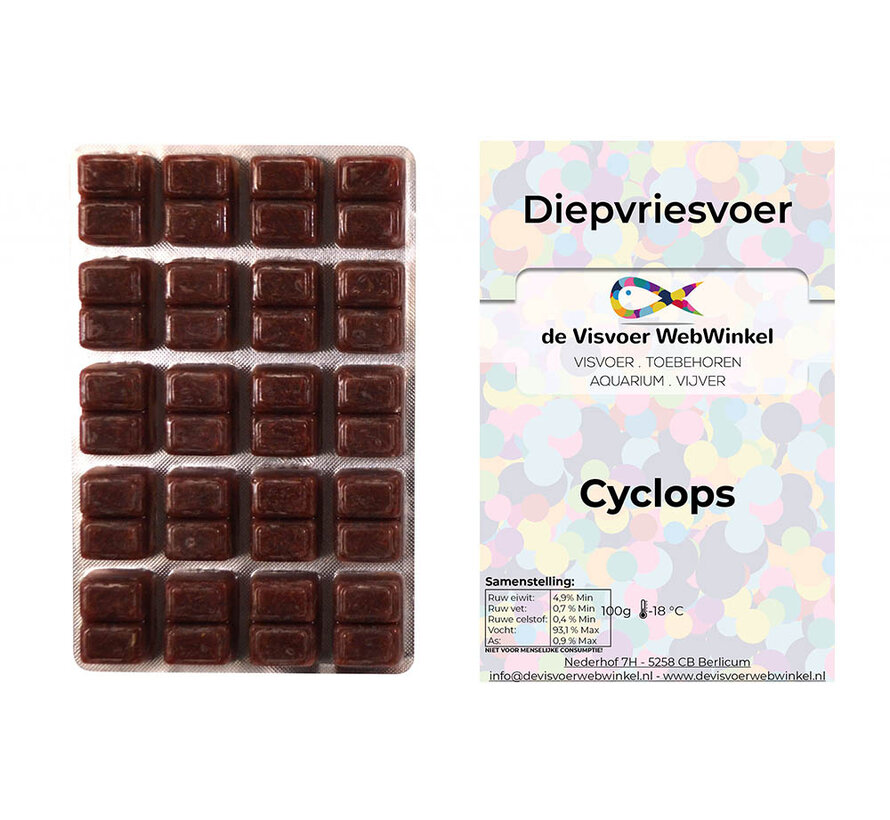 Cyclops diepvriesvoer 100g blister