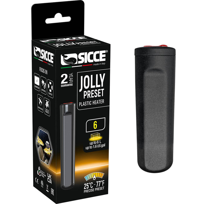 Sicce Jolly preset nano aquarium verwarming
