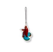 de Visvoer WebWinkel Sleutelhanger Betta splendens "Red Star Tail"