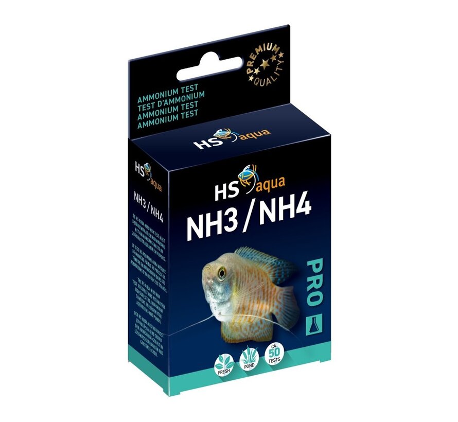 HS Aqua NH3/NH4 druppeltest Pro