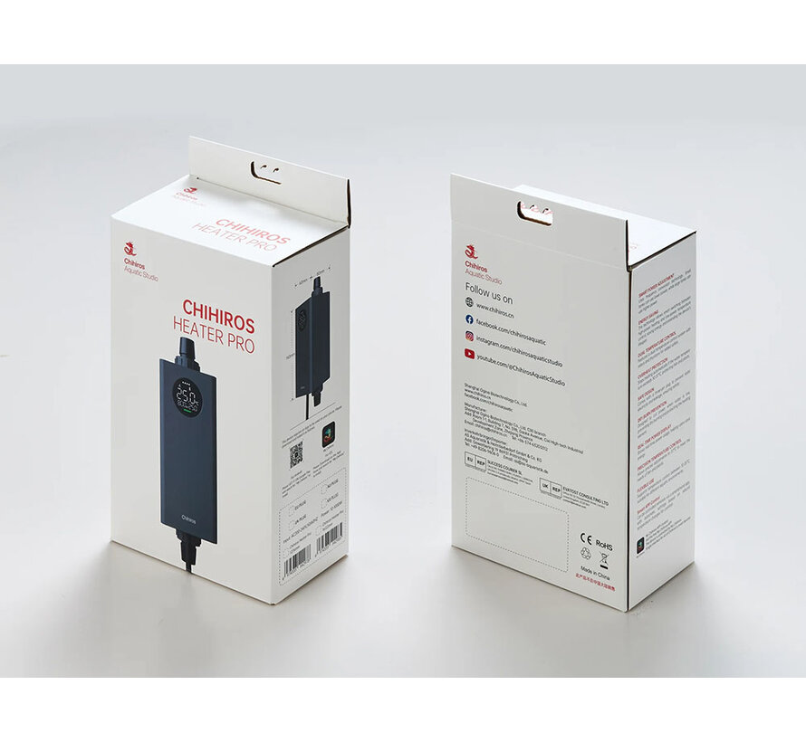 Chihiros heater Pro - inline verwarming