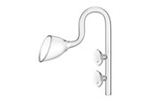 Glazen uitstroombuis Lily pipe - 12mm en 16mm