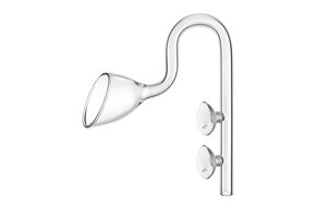 Glazen uitstroombuis Lily pipe - 12mm en 16mm