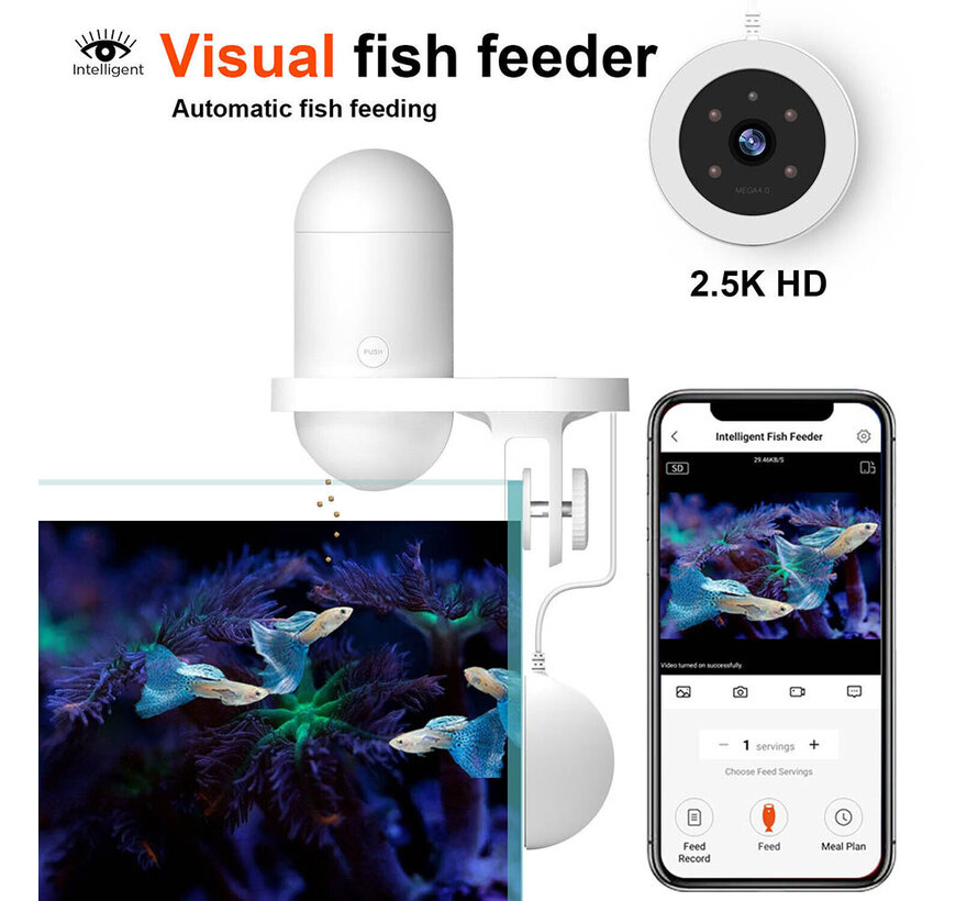 Visual Fish Feeder – Slimme visvoer automaat met camera en appbediening