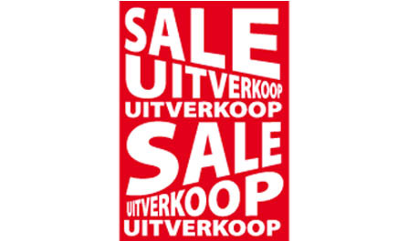 Sale, nu of nooit!