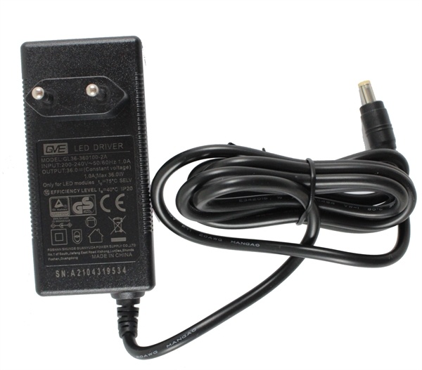 Chihiros voedingsadapter/ trafo 36V 1A