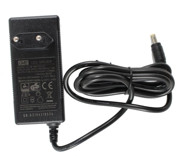 Chihiros voedingsadapter/ trafo 36V 1A