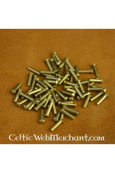 100 rivetti in ottone 8 mm - Celtic Webmerchant
