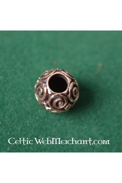 Bronze round beardbead - Celtic Webmerchant