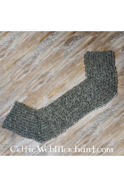 Kettenhemd Schulterstück, Flachringe-Rundnieten, 8 mm - Celtic Webmerchant