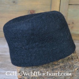 15th century felt hat Dürer, black - Celtic Webmerchant