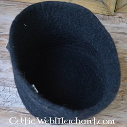 15th century felt hat Dürer, black - Celtic Webmerchant