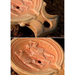 Roman oil lamp gladiator Decirivs-Bibius - Celtic Webmerchant