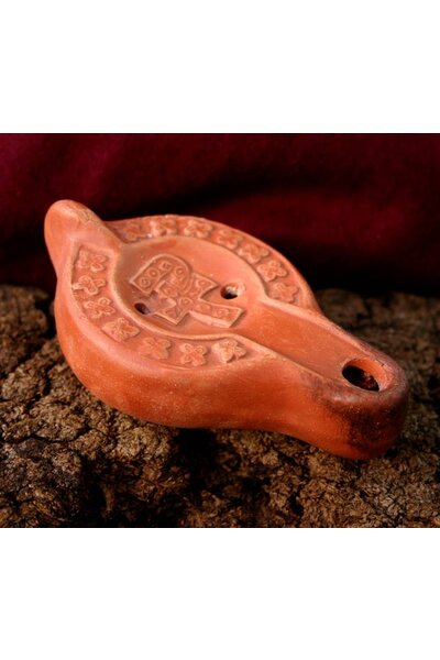 Roman oljelampa med Chi-Rho tvär - Celtic Webmerchant