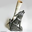 Houten drinkhoornstandaard wolf - Celtic Webmerchant