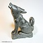 Wooden drinking horn stand wolf - Celtic Webmerchant