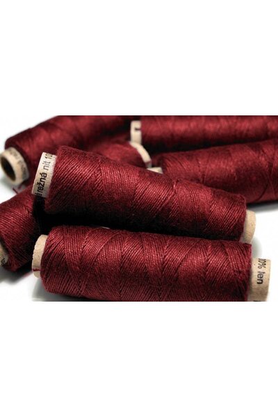 Linen yarn aubergine, 50 m - Celtic Webmerchant