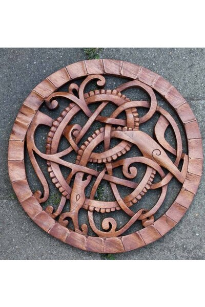 Serpente di Midgard di legno - Celtic Webmerchant