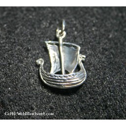 Pendentif Drakar Viking, en argent - Celtic Webmerchant