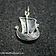 Pendentif Drakar Viking, en argent - Celtic Webmerchant