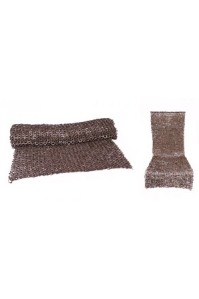 Chain mail skirt, mixed flat rings-wedge rivets, 8 mm - Celtic Webmerchant