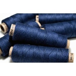 Linen yarn dark blue, 50 m - Celtic Webmerchant