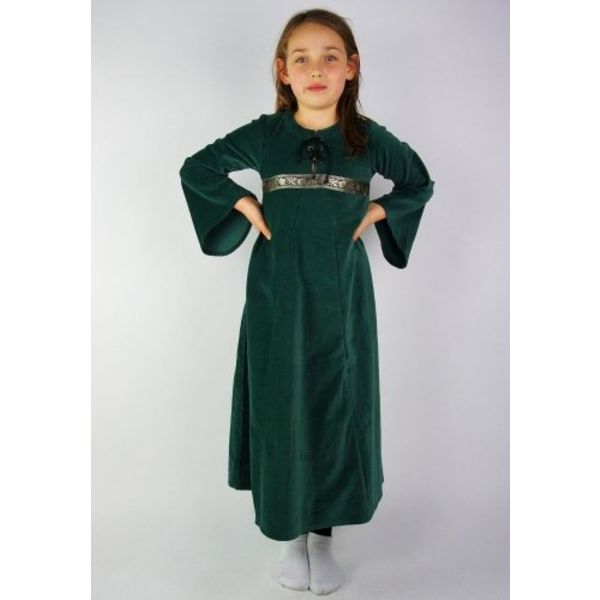 green velvet girls dress