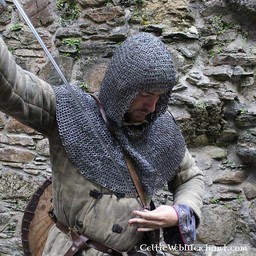 Chainmail coif, butted round rings - Celtic Webmerchant