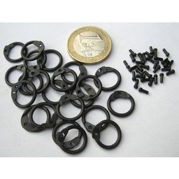 1 kg runde Kettenringe - runde Nieten, 8 mm - Celtic Webmerchant