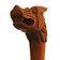 Wooden walking stick with Fenrir's head - Celtic Webmerchant