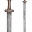 Viking sword, Isle of Eigg (Damascus steel) - Celtic Webmerchant