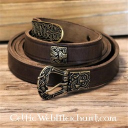 Ceinture Birka deluxe, marron, laiton - Celtic Webmerchant