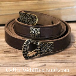 Cintura Birka deluxe, marrone, ottone - Celtic Webmerchant