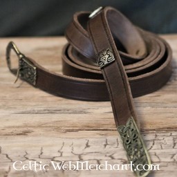 Ceinture Birka deluxe, marron, laiton - Celtic Webmerchant