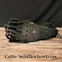 Baldric à pinède décoré, marron - Celtic Webmerchant