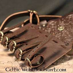 Baldric à pinède décoré, marron - Celtic Webmerchant