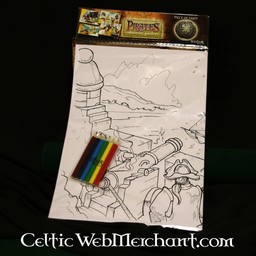 Kleur- en spelset Piraat - Celtic Webmerchant