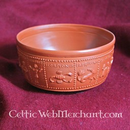 Roman dricka skål med Zodiac i relief - Celtic Webmerchant